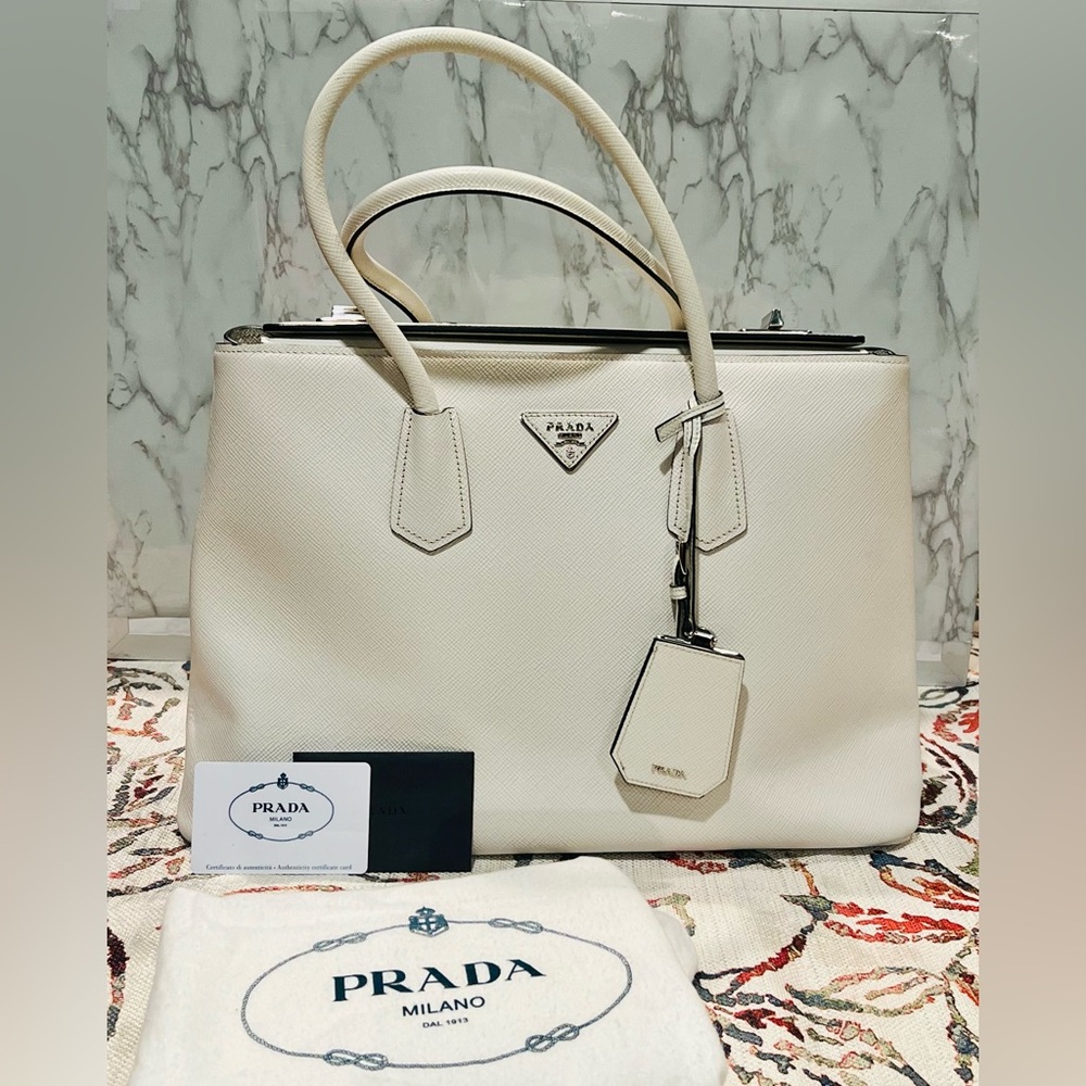 Prada Saffiano Leather Satchel - Picture 1 of 16